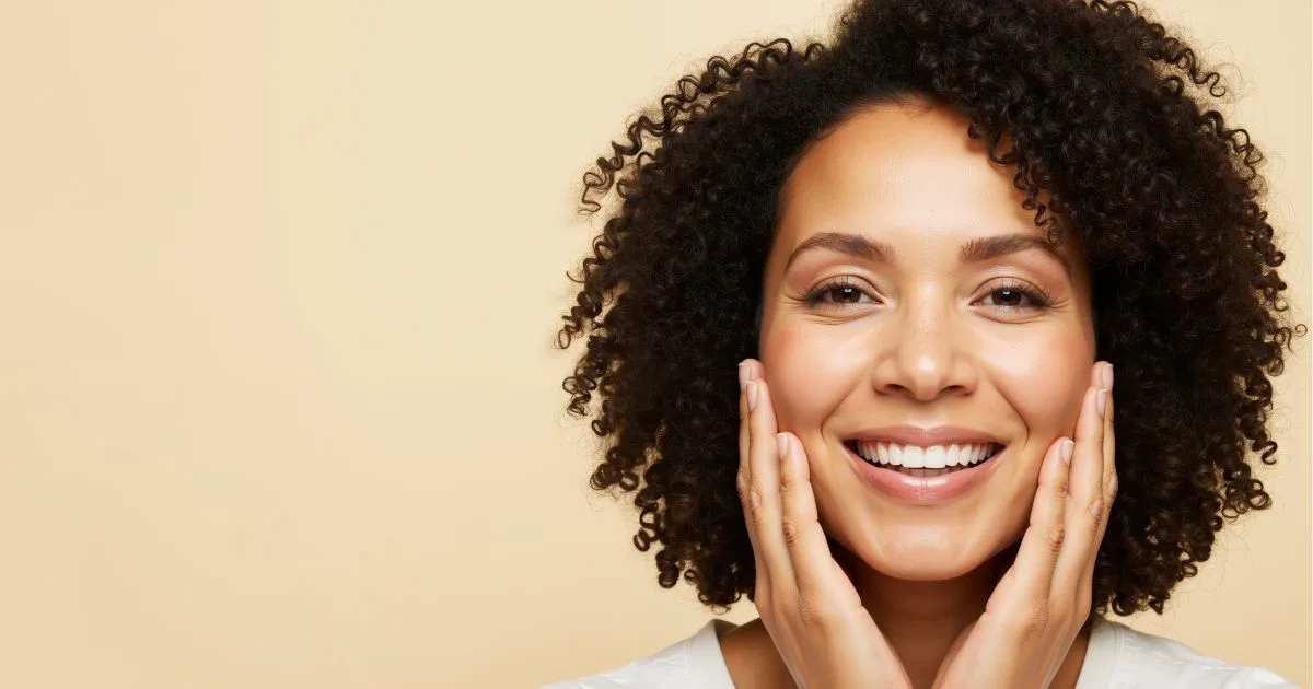 Woman with smooth, rejuvenated skin showing the results of skin rejuvenation and fine lines treatment.