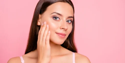 Woman with glowing, smooth skin after a Aquafirme Facials in Kearney, NE