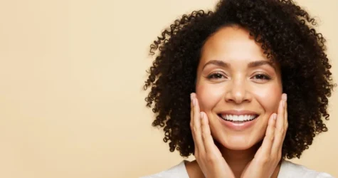 Woman with smooth, rejuvenated skin showing the results of skin rejuvenation and fine lines treatment.